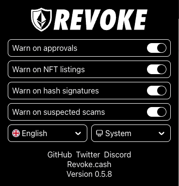 Revoke.cash Browser Extension